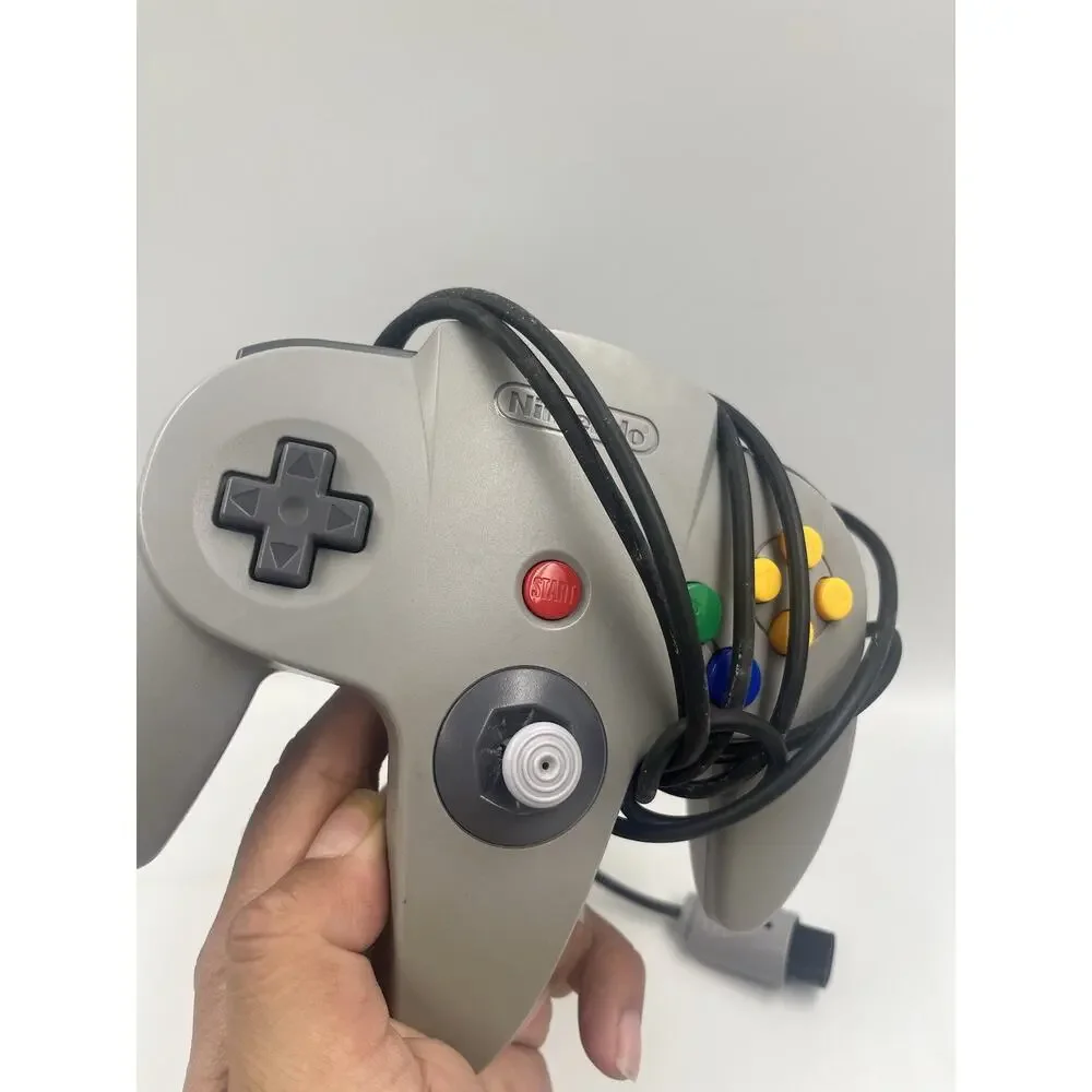 Official Nintendo 64 Controller Gray OEM Tight Stick N64 TESTED WORKING